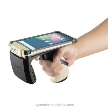 SYC-05 Android 6.0 UHF हैंडहेल्ड RFID और बारकोड स्कैनर सिस्टम