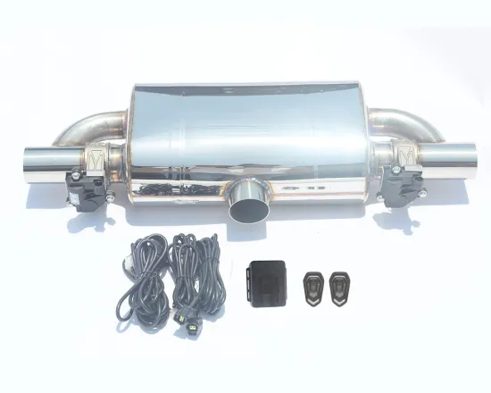 High-Quality Electric Double Valve Muffler with Metal Remote Control