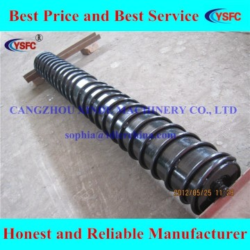 rubber steel belt conveyor screw rollers for belt cleaning