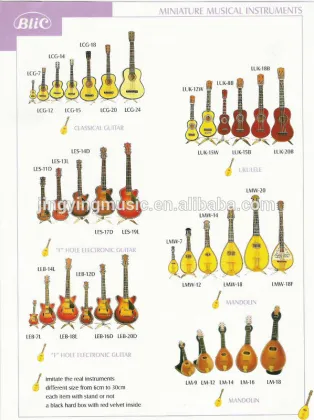 Mini instrument model, Wood guitar model, Home Furnishing decoration to send to friends birthday gift
