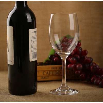 Red Stem Wine Glass