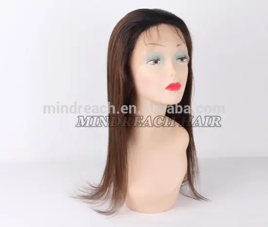 Hot selling 100% virgin human hair glueless silk top full lace wig