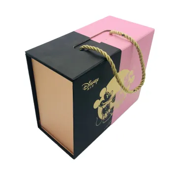 Book shape food packaging handle box