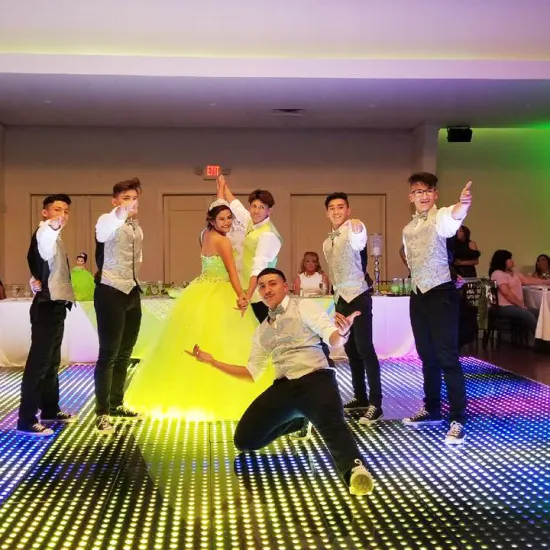 Best-Selling LED Illuminated Dance Floor Mat for Wedding Parties