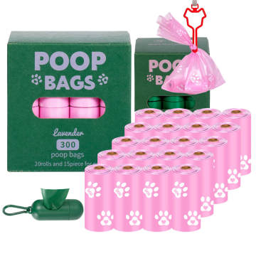 Custom Biodegradable Dog Poop Bags - New Design Pet Waste Bags