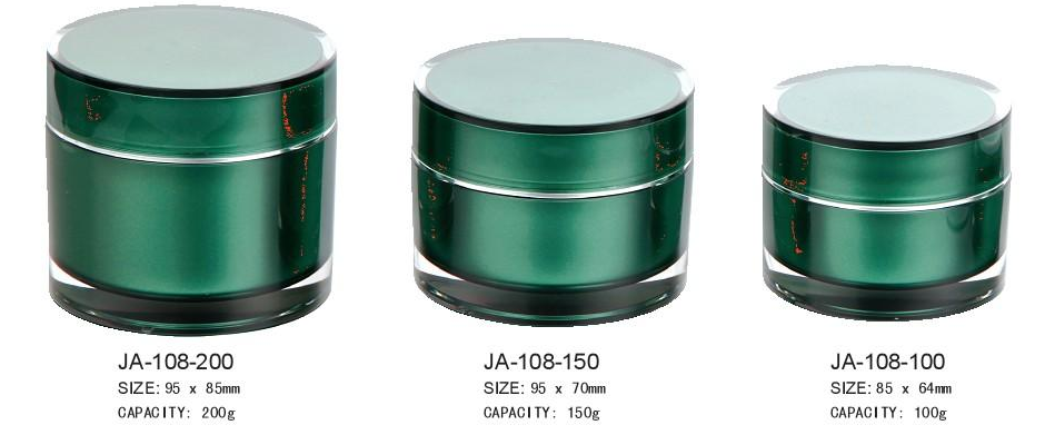 Round Acrylic Cream Jar With Lid 200g/150g/100g/50g/30g/15g/5g