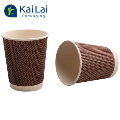 Customized Eco-Friendly Biodegradable Disposable Paper Cups with Printed Logo
