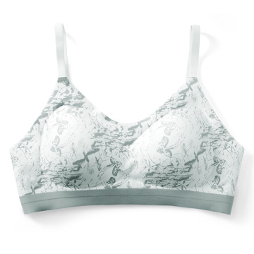 Top reggiseno per bambina con stampa intera senza ferretto