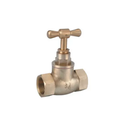 Brass stop valve