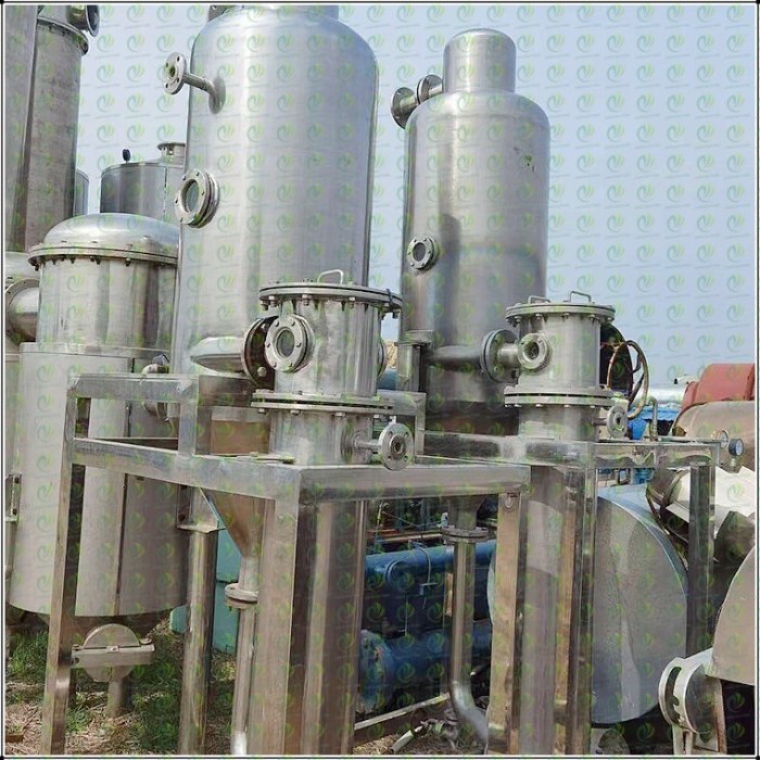 Double effect evaporation equipment