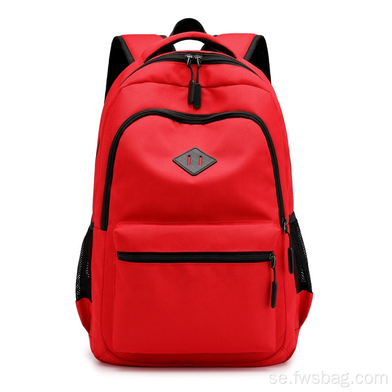 2022 Anpassad snygg röd tonåring bokväska olika skolväska ryggsäckar för barnflicka