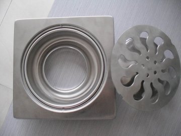 Square stamping stainless steel floor drain