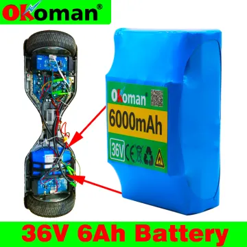 100% New Original 36v 6ah Lithium Battery 10s2p 36v Battery 6000mAh Lithium Ion Pack 42V 6000mah scooter twist car battery