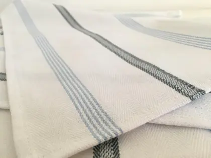 Cotton Yarn Dyed Herringbone Momie Huck Cloth