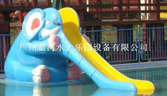 Custom Fiber Glass Childrens Animal Water Slide With Mouth