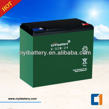 Kurşun asit pil e-bisiklet pil 6dzm24 pil 12V 24AH