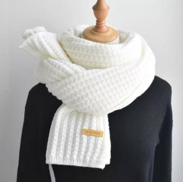 Daily Winter Warm Solid Color Designer Knitted Scarf