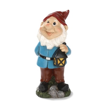 7.8 Inch Gnome Hand Lantern Statue: A Resin Gnome Sculpture Decoration with a Touch of Humor - Perfect for Garden Gifts