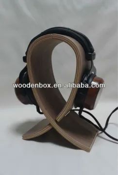 New design wooden headphone stand for wholesale