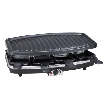 Grill a piastra rimovibile per 8 persone