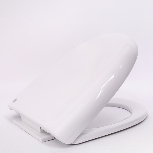 White Automatic Hygienic Toilet Seat And Cover