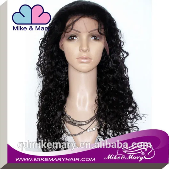 200% Density Indian Women Hair Wig Human Virgin Hair Black Curly Lace Wig For Black Women