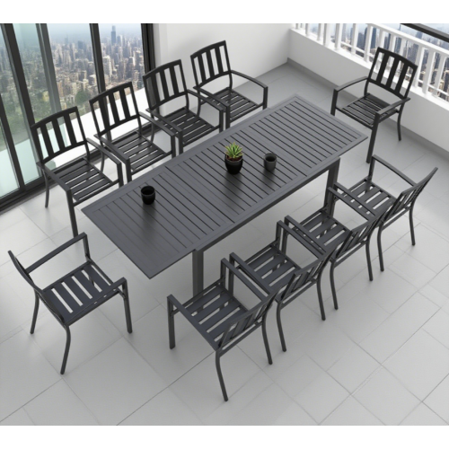 Elegant Aluminum Outdoor Dining Suite Aluminum Outdoor Dining Set for Modern Backyard Living Manufactory