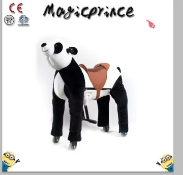 (EN71&ASTM&CE)~(Pass!!)~Magicprince mechanical ride on animal toy horse on wheels/Animal Walking Panda Bear