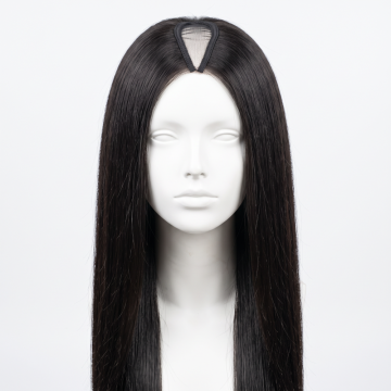 V Part Wig Human Hair Straight