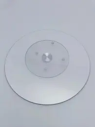 tempered glass lazy susan turntable