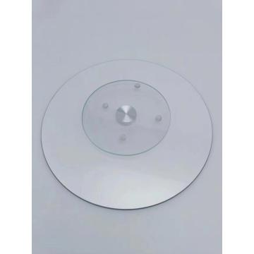 tempered glass lazy susan turntable