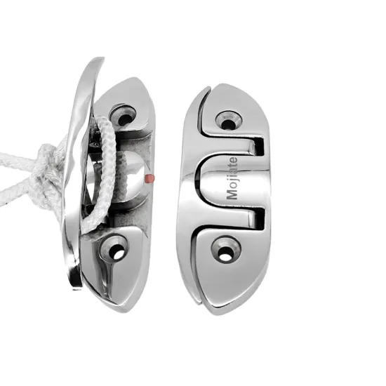 Custom Boat Stainless Steel Hardware: 12" Folding Yacht Marine Mooring Anchor Dock Cleat