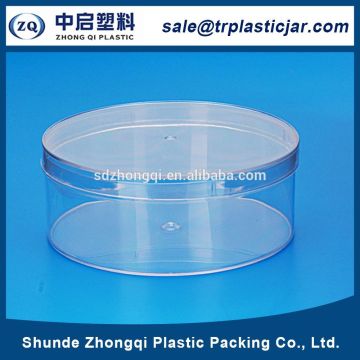 2017 new arrival 480ml cylinder PS plastic box,480ml cylinder transparent storage container