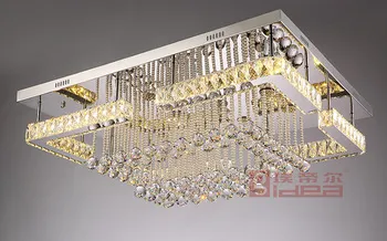 Rectangular Crystal Chandelier For Sale