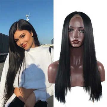 Long Straight Synthetic Heat Resistant Fiber Hair 13x6 lace front wig with baby hair Wigs for Black Women