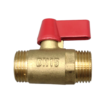 Valvola a sfera di ottone maschio maschio maschio da 1/2 pollice per acqua, petrolio e gas