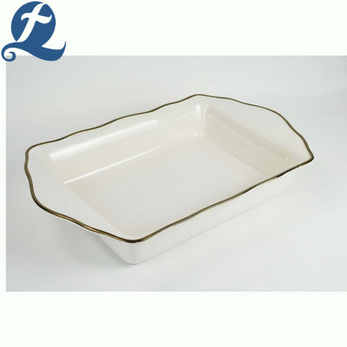 Bakeware de retângulo com decoração de phnom penh de baixo preço