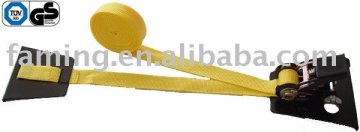 25mmx15ft yellow PP strap truck tie downs ratchet