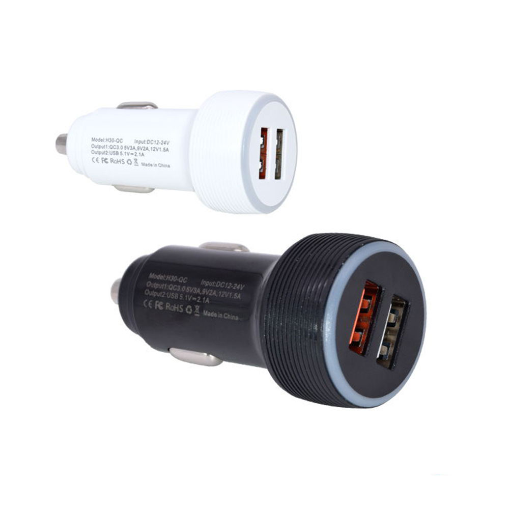CE FCC ROHS 2USB Fast Car charger