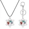 Pentagram Tree of Life pendant Necklace Women Girls Crystal Chakra Tumbled Stones Fashion Jewelry