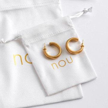Sacs de pochette à cordon de velours direct d'usine personnalisés avec logo pour les bijoux