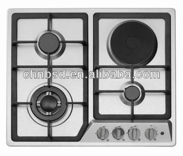 Hot sell ! Gas & electric cooktop with Stainless steel panel