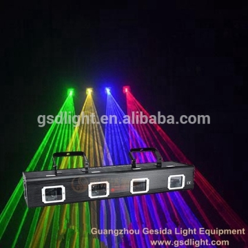 Perfect disco function RGBY four lens laser light