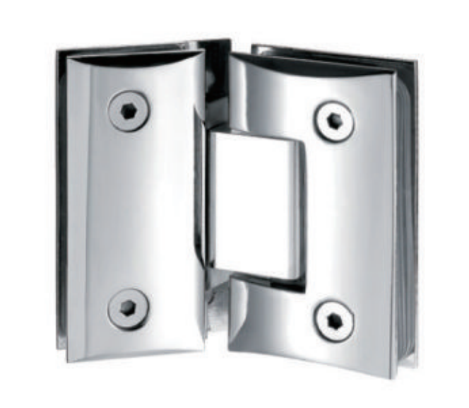 Curved sharp corner 135 degree glass shower hinge