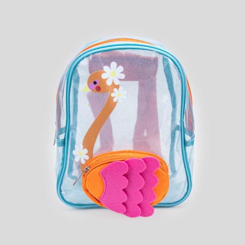 Borsa per bambini con sequenza di paillettes di gelatina blu