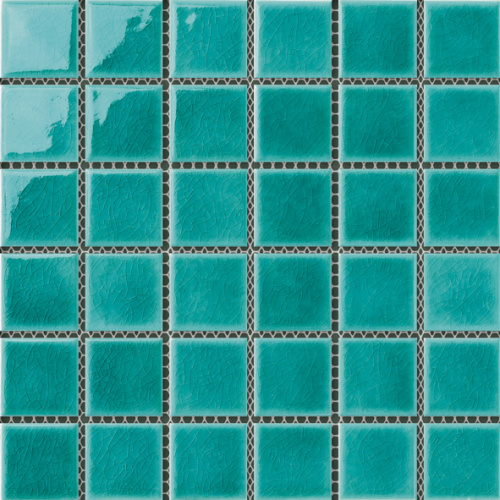 Mosaico in gres piscina verde scuro