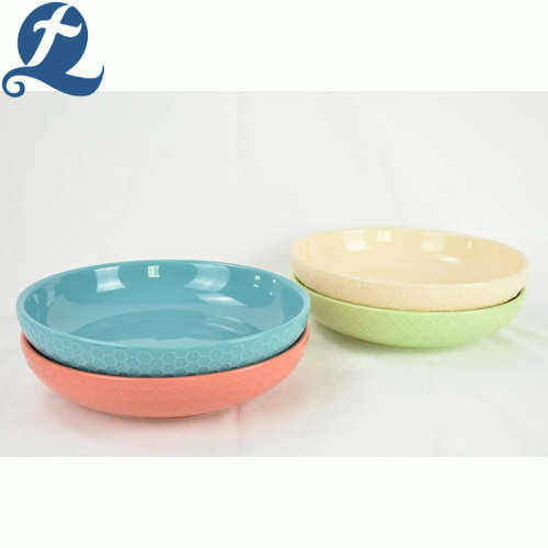 Walmart Wholesale restaurant salad round ceramic fruit plate