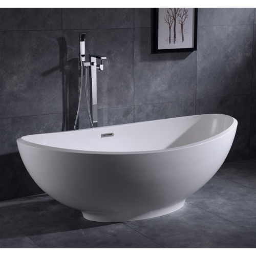 Acrylic Elliptical Bowl Bathtubs Free Standing