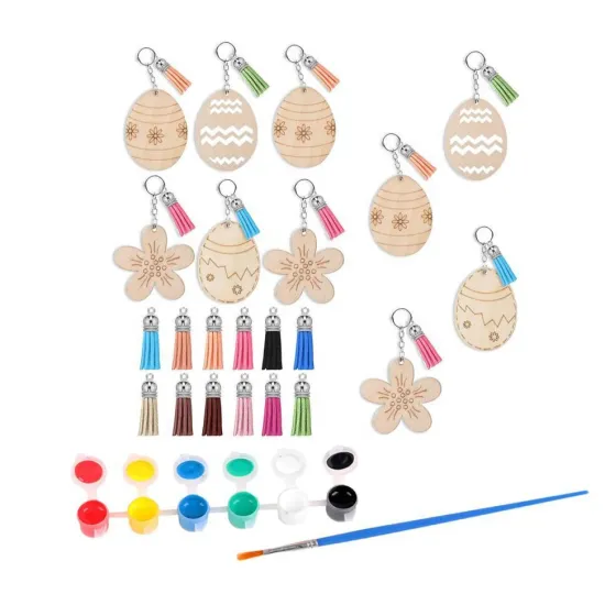 Diy Easter Wooden Bunny Keychains: Craft Supplies and DIY Projects