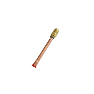 Brass Cross Fitting for PEX Pipe, Nickel Plated Copper Air Conditioner Parts, Service Valve for AC Split Systems